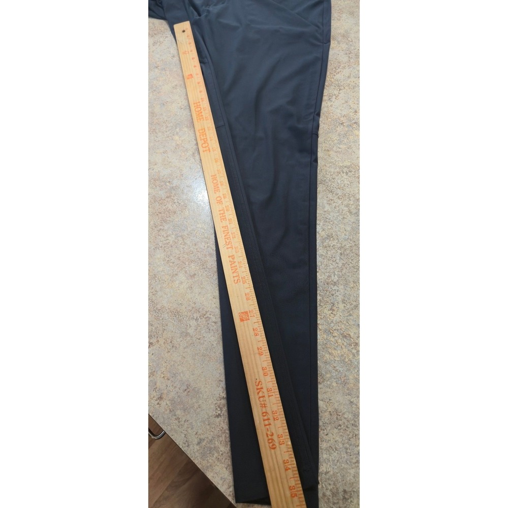 Lululemon ABC Pants Mens 36x33 Gray Slim Warpstreme 5 Pocket Trousers Flaw - Picture 6 of 16